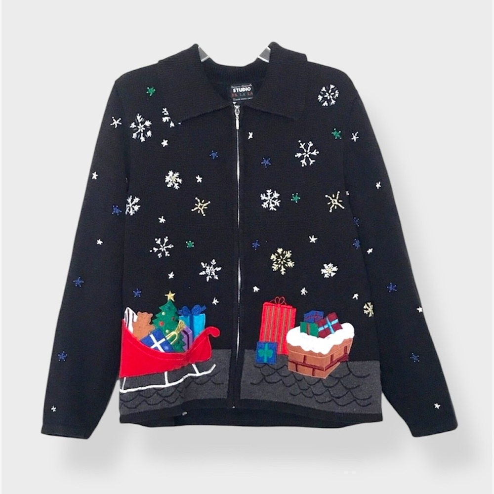 Ugly Christmas Sweater Petite Cardigan